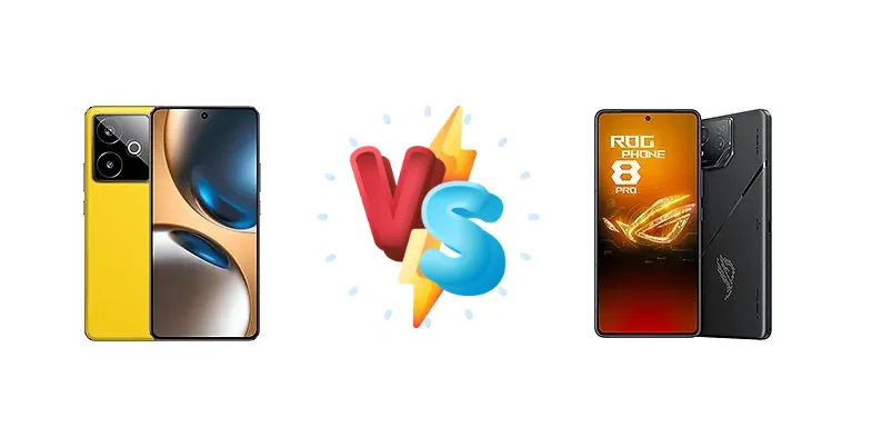 Realme GT 7T vs Asus ROG Phone 8 Pro: Gaming Power vs All-Day Endurance