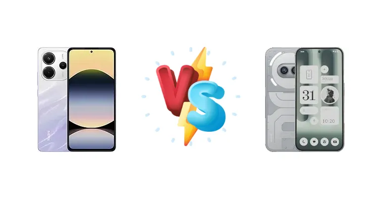 Xiaomi Redmi Note 14 4G vs Nothing Phone (2a) Plus