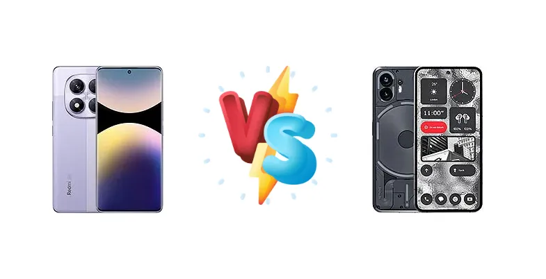 Xiaomi Redmi Note 14 Pro 5G vs Nothing Phone (2)