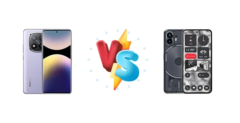 Xiaomi Redmi Note 14 Pro+ 5G vs Nothing Phone (2)