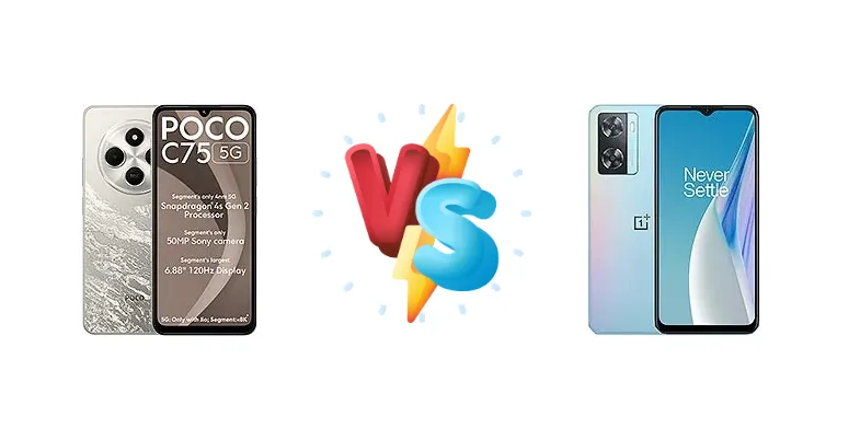 Xiaomi Poco C75 5G vs OnePlus Nord N20 SE