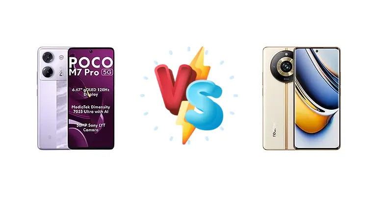 Xiaomi Poco M7 Pro 5G vs Realme 11 Pro+
