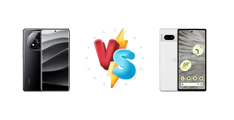 Xiaomi Redmi Note 14 Pro+ 5G (India) vs Google Pixel 7a