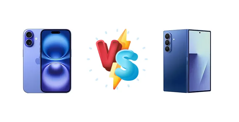 Apple iPhone 16 vs Samsung Galaxy Z Fold7