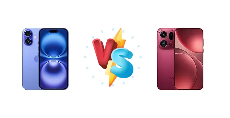 Apple iPhone 16 vs Oppo Find X9 Pro