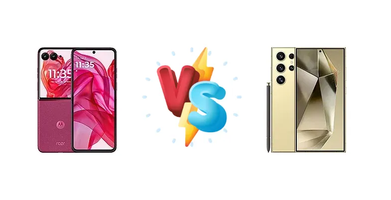 Folding Speed vs. Ultra Power: Motorola Razr+ 2024 vs. Samsung Galaxy S24 Ultra