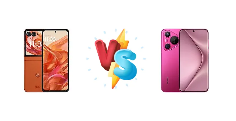 Motorola Razr 50 vs Huawei Pura 70