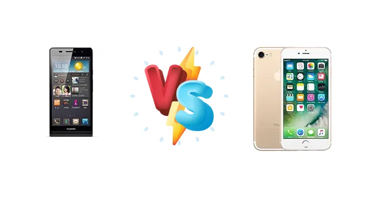 Huawei Ascend P6 S vs Apple iPhone 7