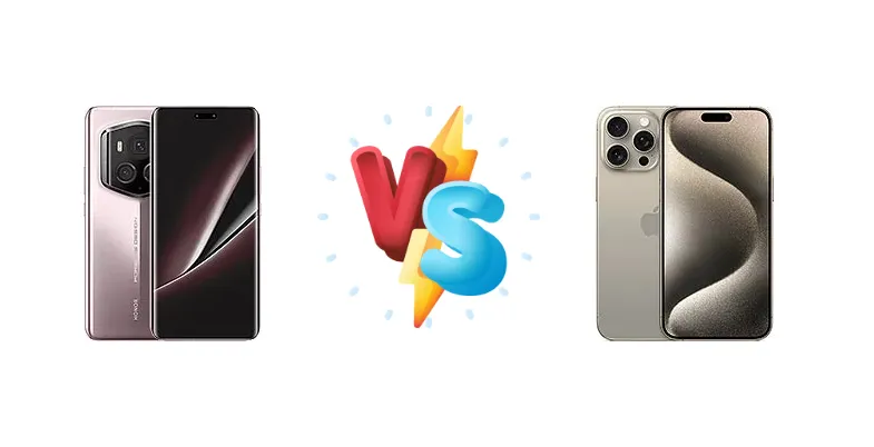 Honor Magic6 RSR Porsche Design vs Apple iPhone 15 Pro Max