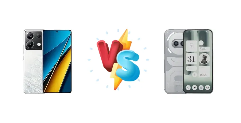 Xiaomi Poco X6 vs Nothing Phone (2a) Plus