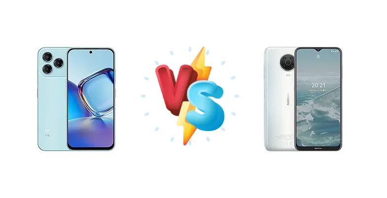 ZTE Blade V80 Design vs Nokia G20