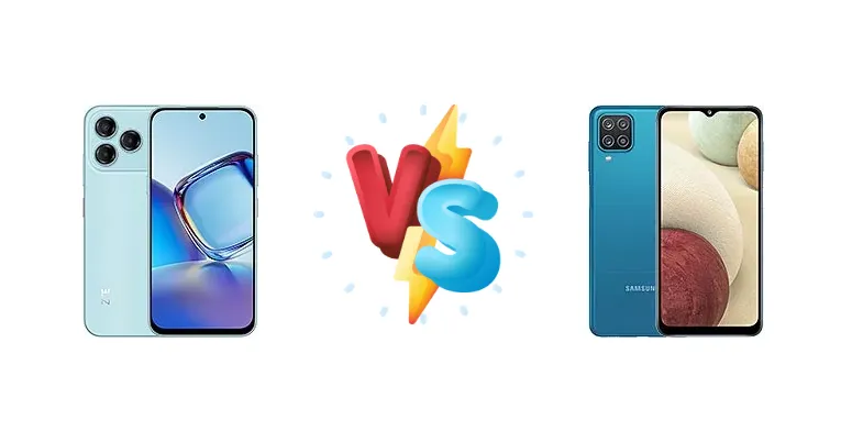 ZTE Blade V80 Design vs Samsung Galaxy A12 (India)