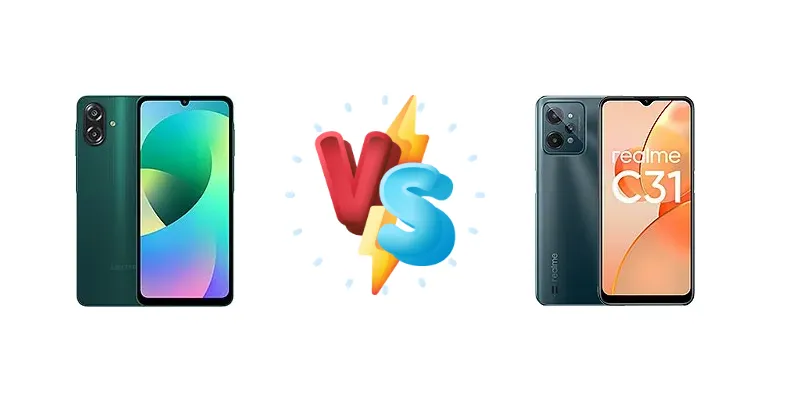 Samsung Galaxy F07 vs Realme C31