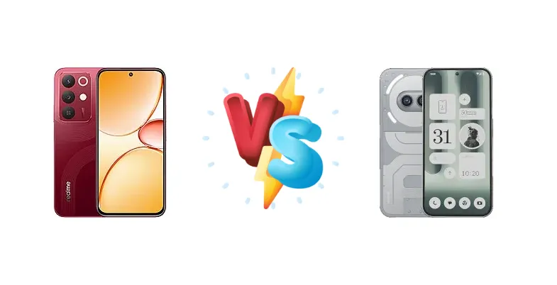 Realme 15x (India) vs Nothing Phone (2a) Plus
