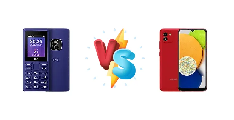HMD 102 4G vs Samsung Galaxy A03
