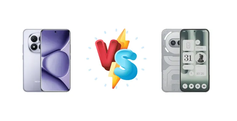 Xiaomi Redmi Note 15 Pro+ vs Nothing Phone (2a) Plus