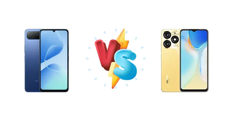 Infinix Hot 60i vs itel A70