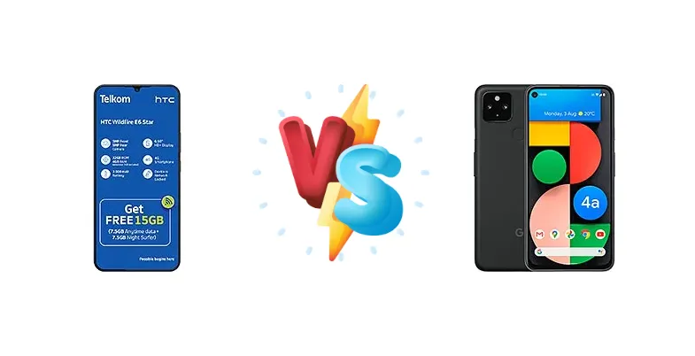 HTC Wildfire E6 Star vs Google Pixel 4a 5G