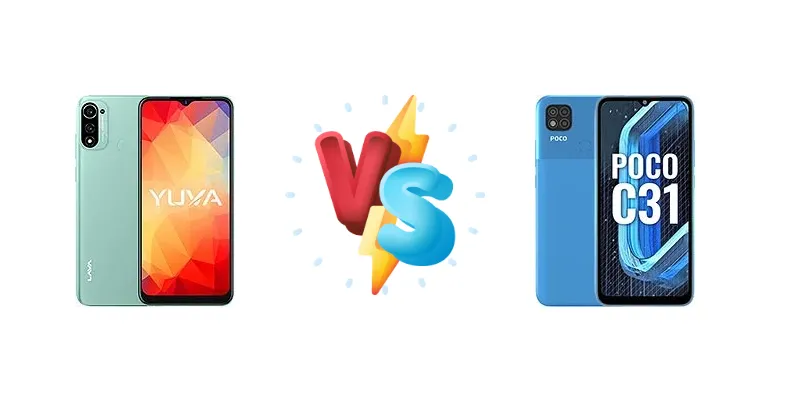 Lava Yuva vs Xiaomi Poco C31