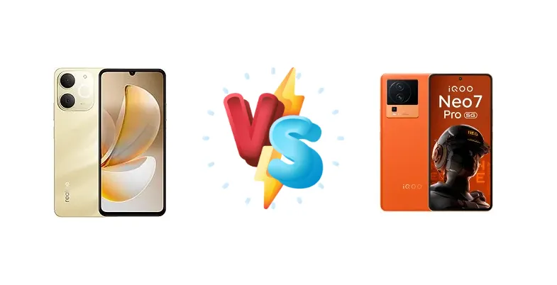 Snapdragon Power vs. Efficient Core: Realme Note 70T vs. vivo iQOO Neo 7 Pro