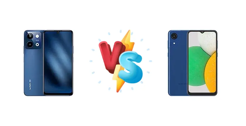 Lava Storm Lite vs Samsung Galaxy A03 Core