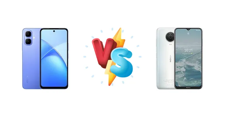 Infinix Smart 10 vs Nokia G20