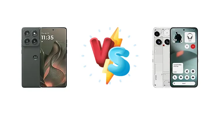 Snapdragon vs Dimensity: Motorola Edge (2025) vs Nothing Phone (3) - Full Comparison