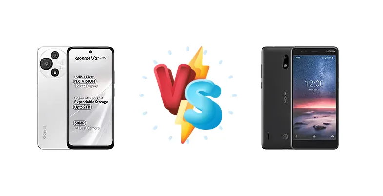 alcatel V3 Classic vs Nokia 3.1 A