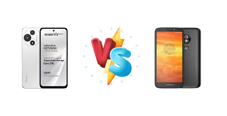 alcatel V3 Classic vs Motorola Moto E5 Play Go