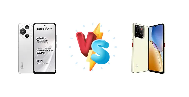 alcatel V3 Classic vs ZTE Blade A56