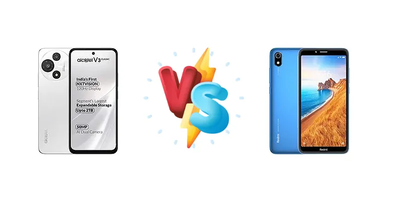 alcatel V3 Classic vs Xiaomi Redmi 7A