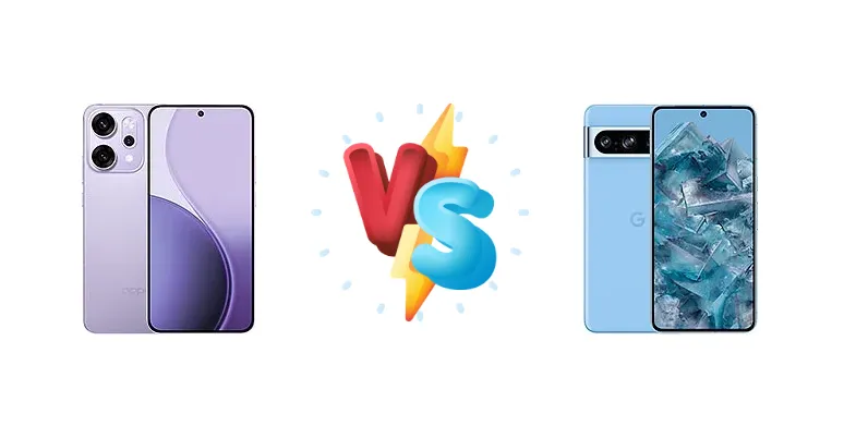 Dimensity Power vs. Tensor AI: Oppo Reno14 Pro vs. Google Pixel 8 Pro