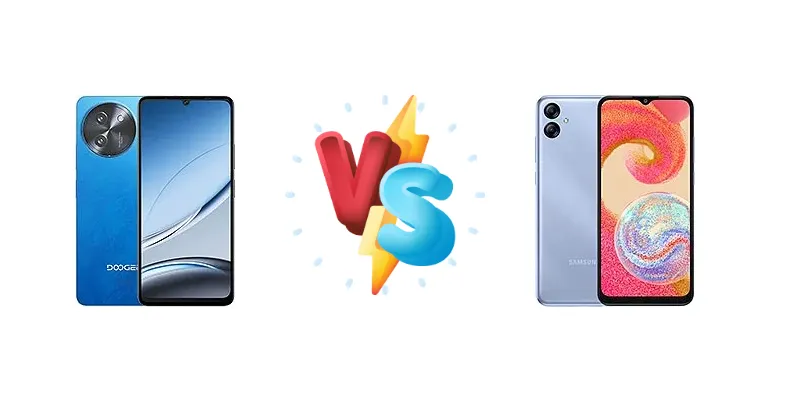 Doogee Note 59 vs Samsung Galaxy A04e