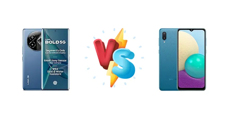 Lava Bold vs Samsung Galaxy A02