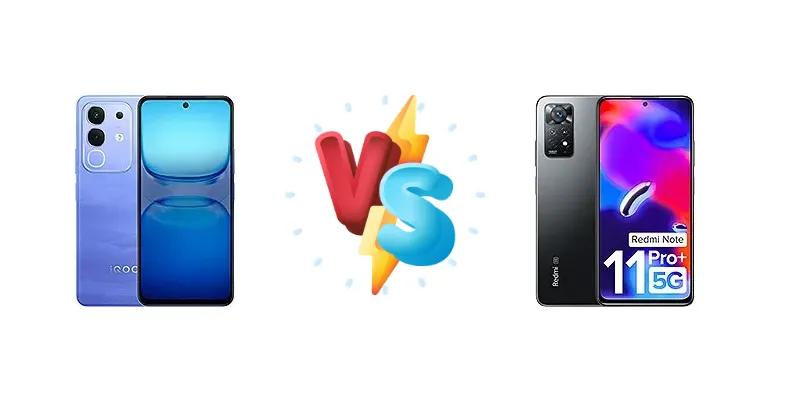 vivo iQOO Z10x vs Xiaomi Redmi Note 11 Pro+ 5G (India)