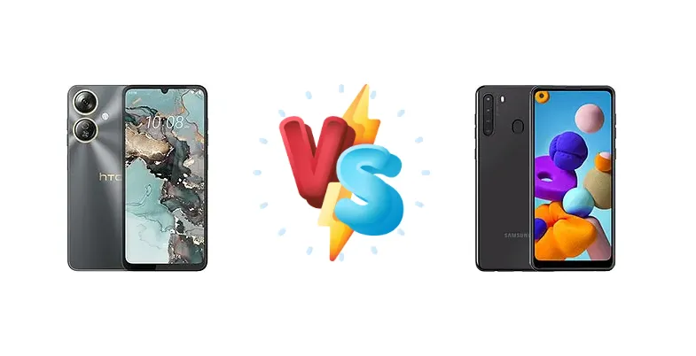 Unisoc vs. Mediatek: HTC Wildfire E5 Plus vs. Samsung Galaxy A21 - Budget Showdown