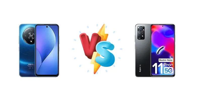 Meizu Mblu 22 Pro vs Xiaomi Redmi Note 11 Pro+ 5G (India)