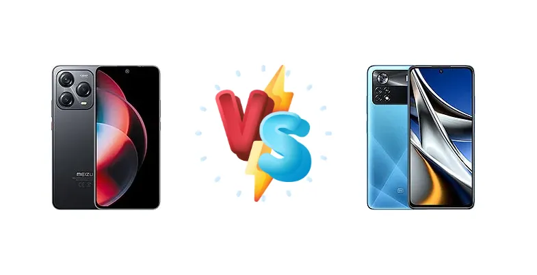 Meizu Note 22 4G vs Xiaomi Poco X4 Pro 5G