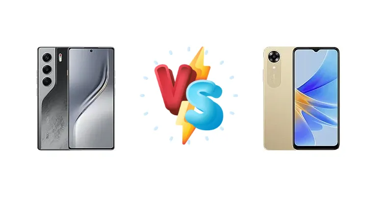 Tecno Camon 40 vs Oppo A17k