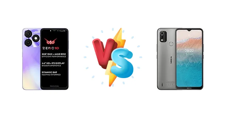 itel Zeno 10 vs Nokia C21 Plus