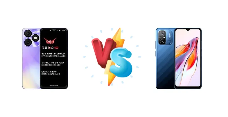 itel Zeno 10 vs Xiaomi Redmi 12C