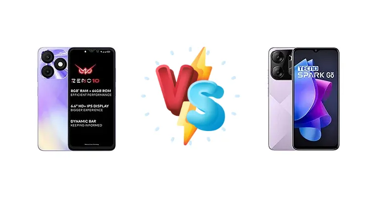 itel Zeno 10 vs Tecno Spark Go 2023