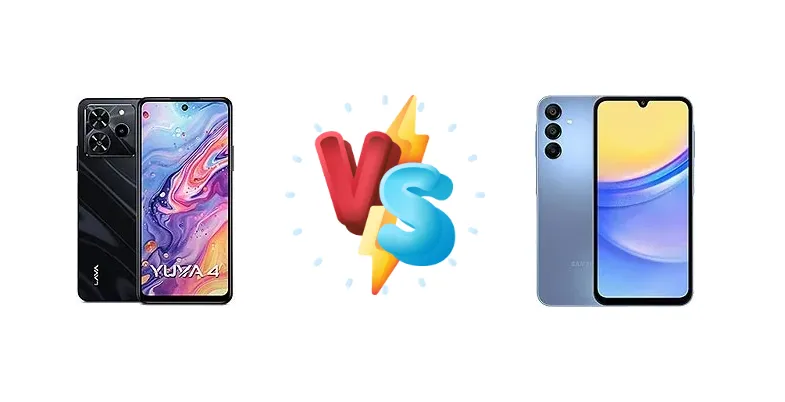 Lava Yuva 4 vs Samsung Galaxy A15 5G