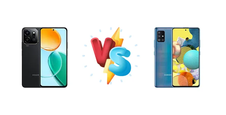 Honor Play9T vs Samsung Galaxy A51 5G UW