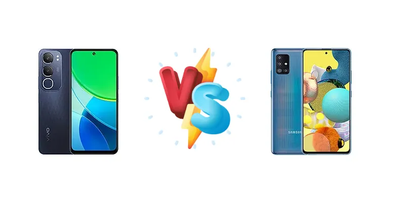 vivo Y19s 4G vs Samsung Galaxy A51 5G UW
