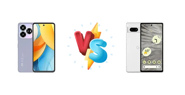 ZTE Blade V60 Design vs Google Pixel 7a