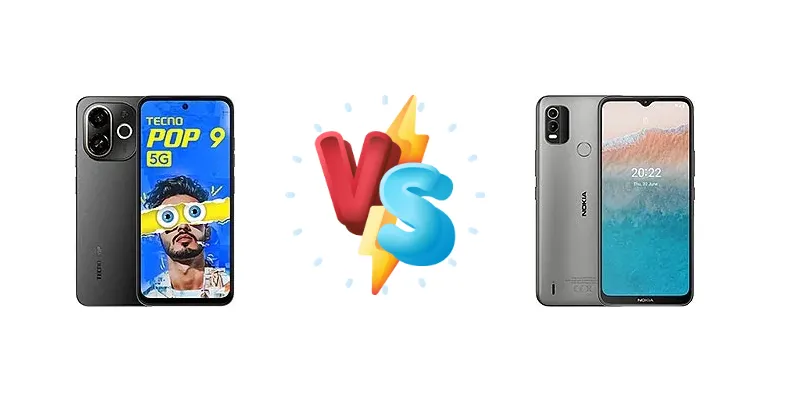 Tecno Pop 9 vs Nokia C21 Plus