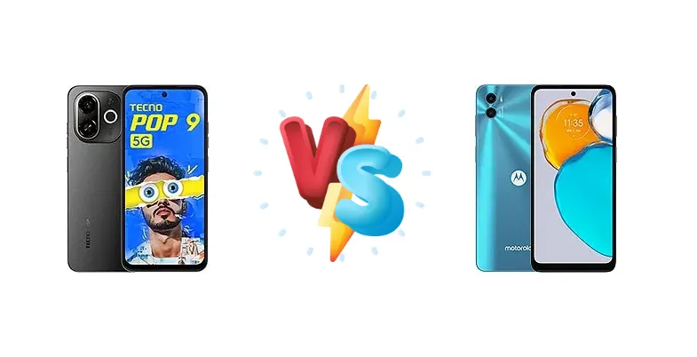 Tecno Pop 9 vs Motorola Moto E22s