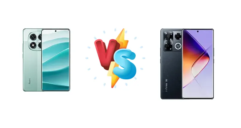Xiaomi Redmi Note 14 Pro 5G (India) vs Infinix Note 40 Pro+