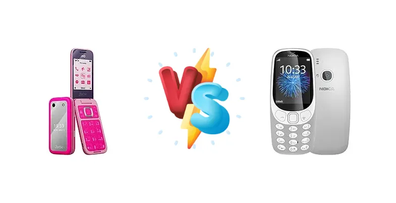 HMD Barbie vs Nokia 3310 (2017)